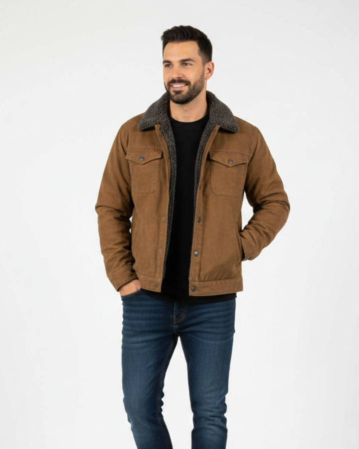 Morgan Veste Hiver Homme Shirtjack Doublé Fleece avec Poches & Boutons-Pression, vue 5