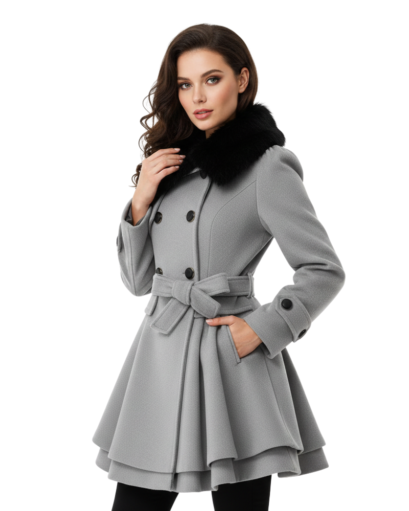 Shara Manteau Hiver Femme Veste Chaude Élégante avec Coupe Confortable & Design Moderne, vue 3