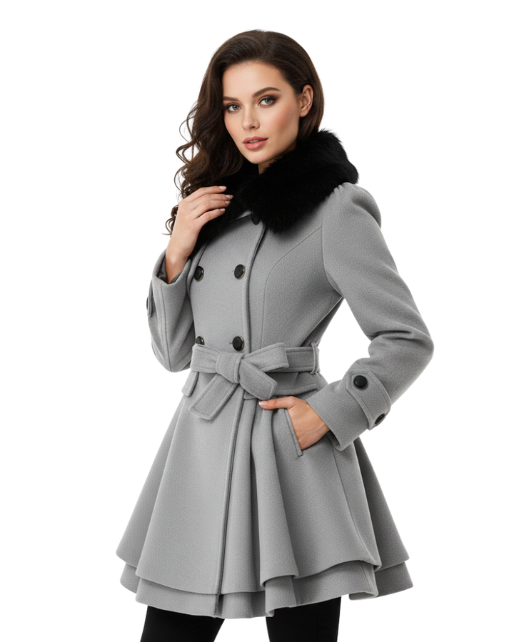 Shara Manteau Hiver Femme Veste Chaude Élégante avec Coupe Confortable & Design Moderne, vue 3