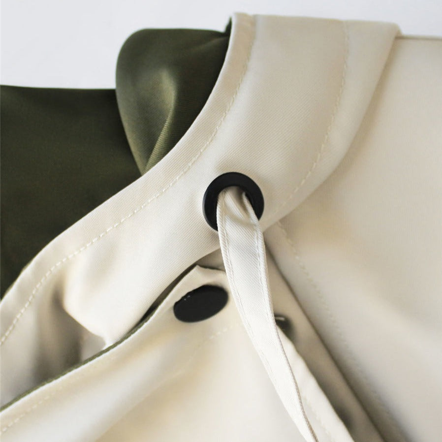 Mikyla Manteau Trench Femme Chic Bicolore Moderne & Chaud pour Automne Hiver Élégant, vue 7