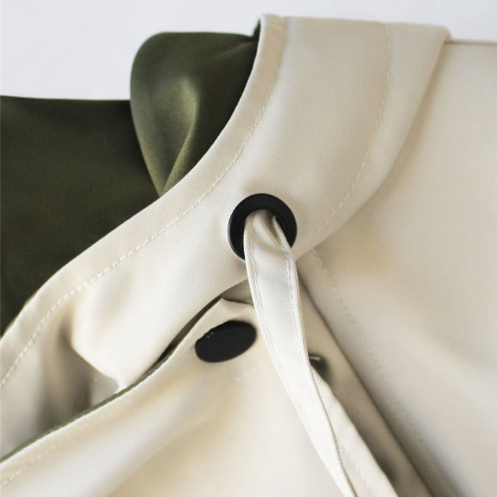 Mikyla Manteau Trench Femme Chic Bicolore Moderne & Chaud pour Automne Hiver Élégant, vue 7