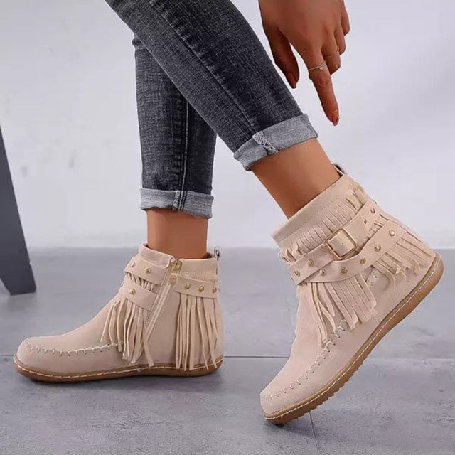 Joelle Bottes Hiver Femme Bottes Chaudes en Suède avec Doublure Fourrée & Semelle Memory Foam, vue 3