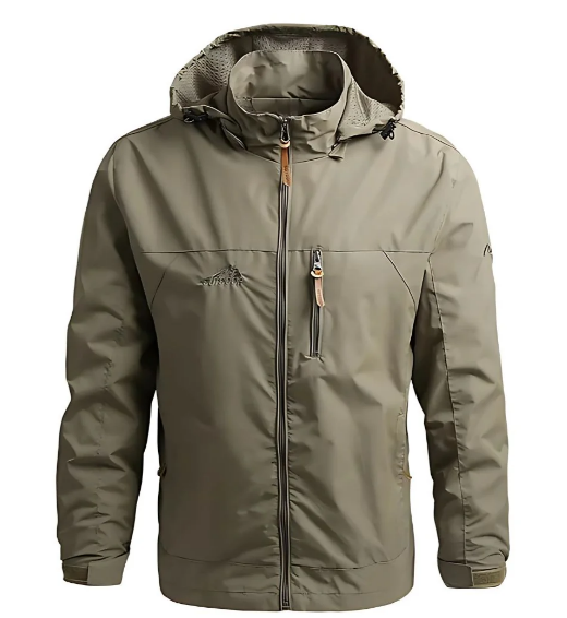 Ethan Veste Homme Veste Imperméable Outdoor avec Capuche Ajustable & Multi-Poches