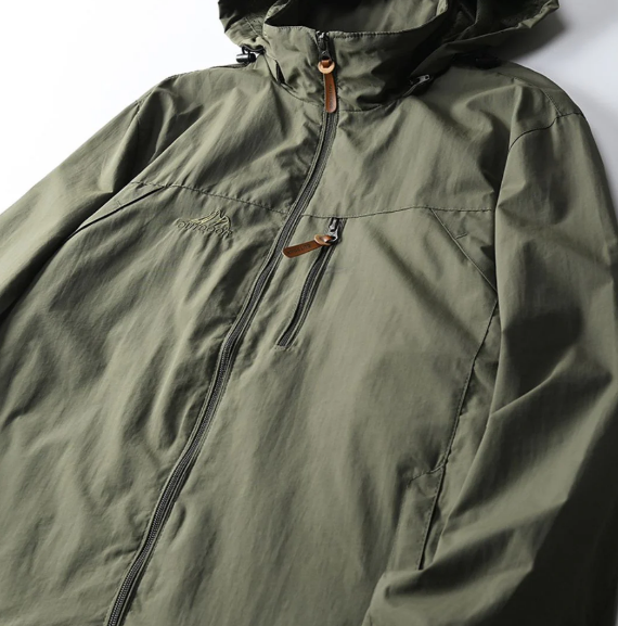 Ethan Veste Homme Veste Imperméable Outdoor avec Capuche Ajustable & Multi-Poches, vue 4