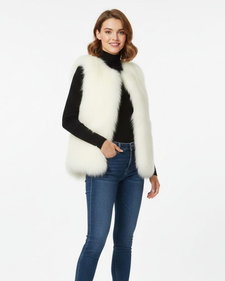 Kennedy Veste Sans Manches Femme Effet Texturé, Coupe Confort & Superposition Hiver, vue 2