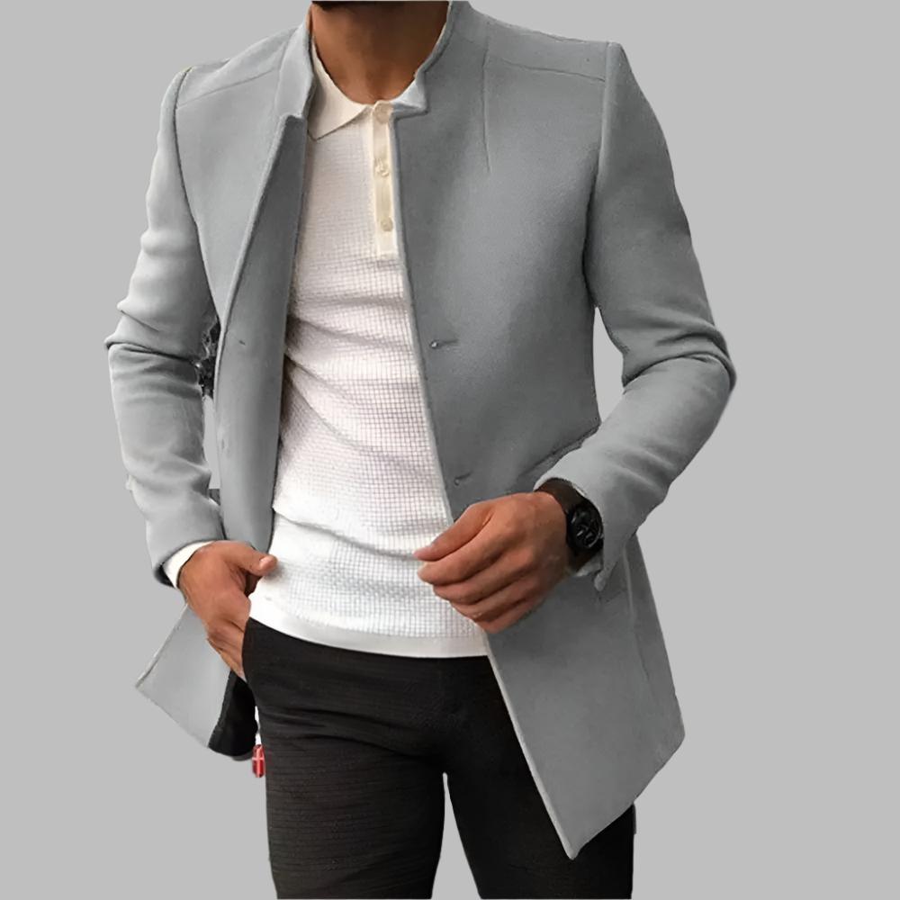 Alain Manteau Homme Manteau Élégant en Laine Douce et Confortable au Style Intemporel, vue 3