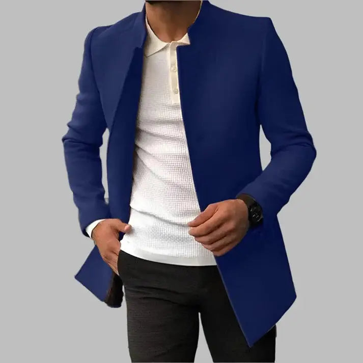 Alain Manteau Homme Manteau Élégant en Laine Douce et Confortable au Style Intemporel, vue 7