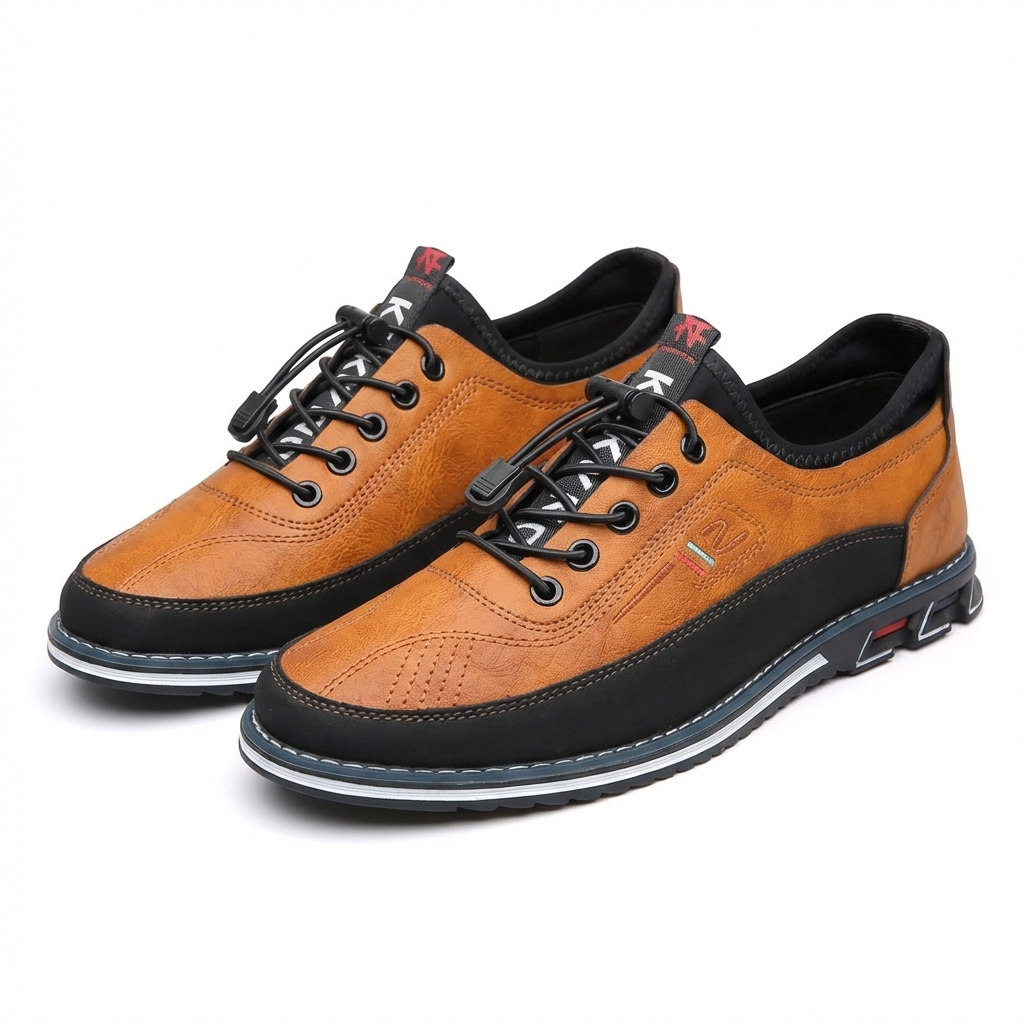 Kash Chaussures Homme en Cuir Design Classique, Confort Quotidien & Style Élégant