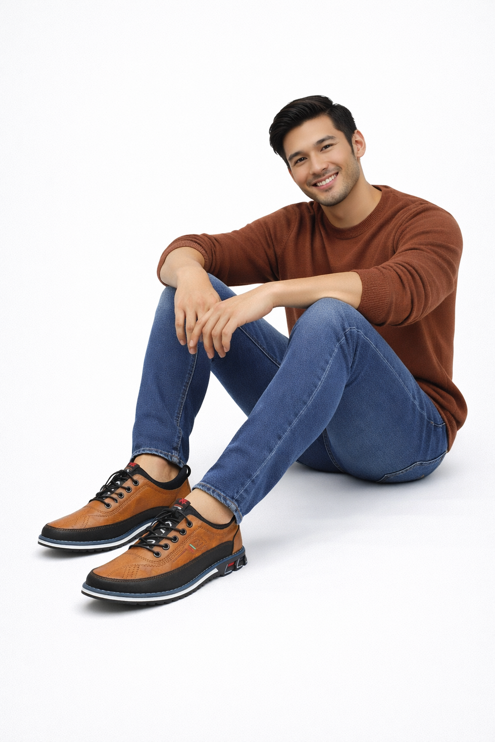 Kash Chaussures Homme en Cuir Design Classique, Confort Quotidien & Style Élégant, vue 2