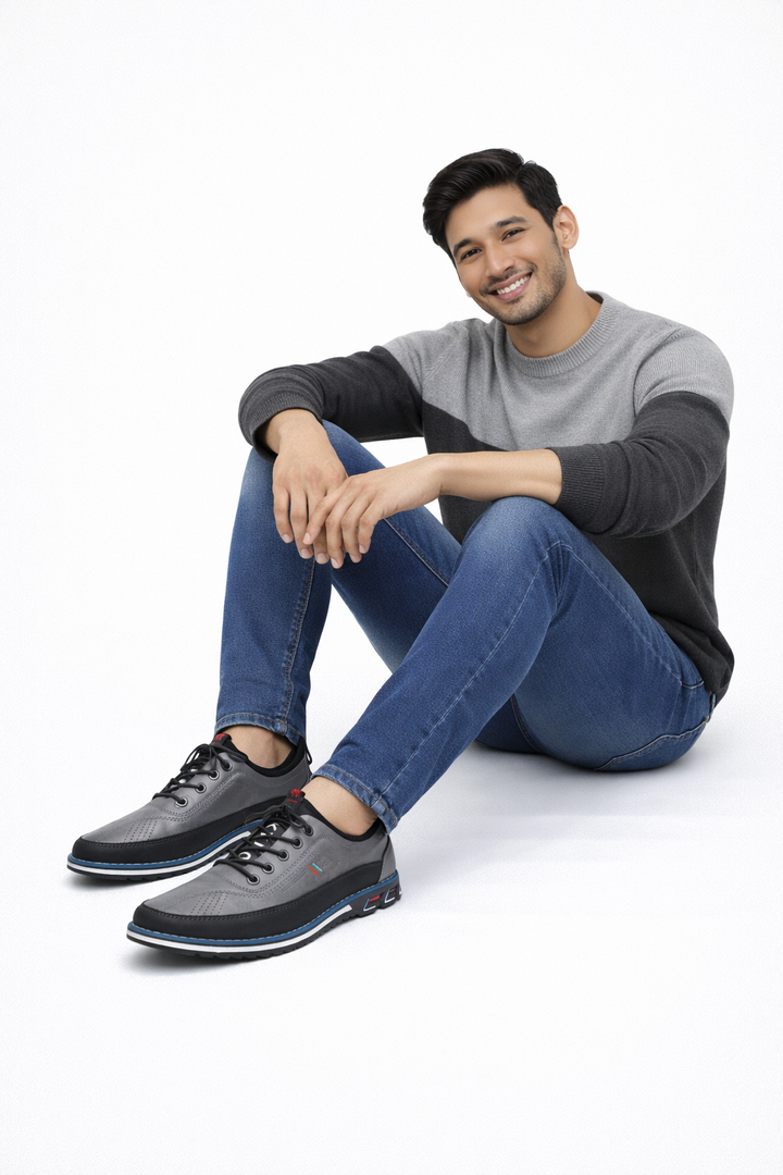 Kash Chaussures Homme en Cuir Design Classique, Confort Quotidien & Style Élégant, vue 4