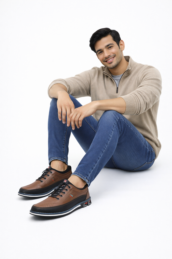 Kash Chaussures Homme en Cuir Design Classique, Confort Quotidien & Style Élégant, vue 7