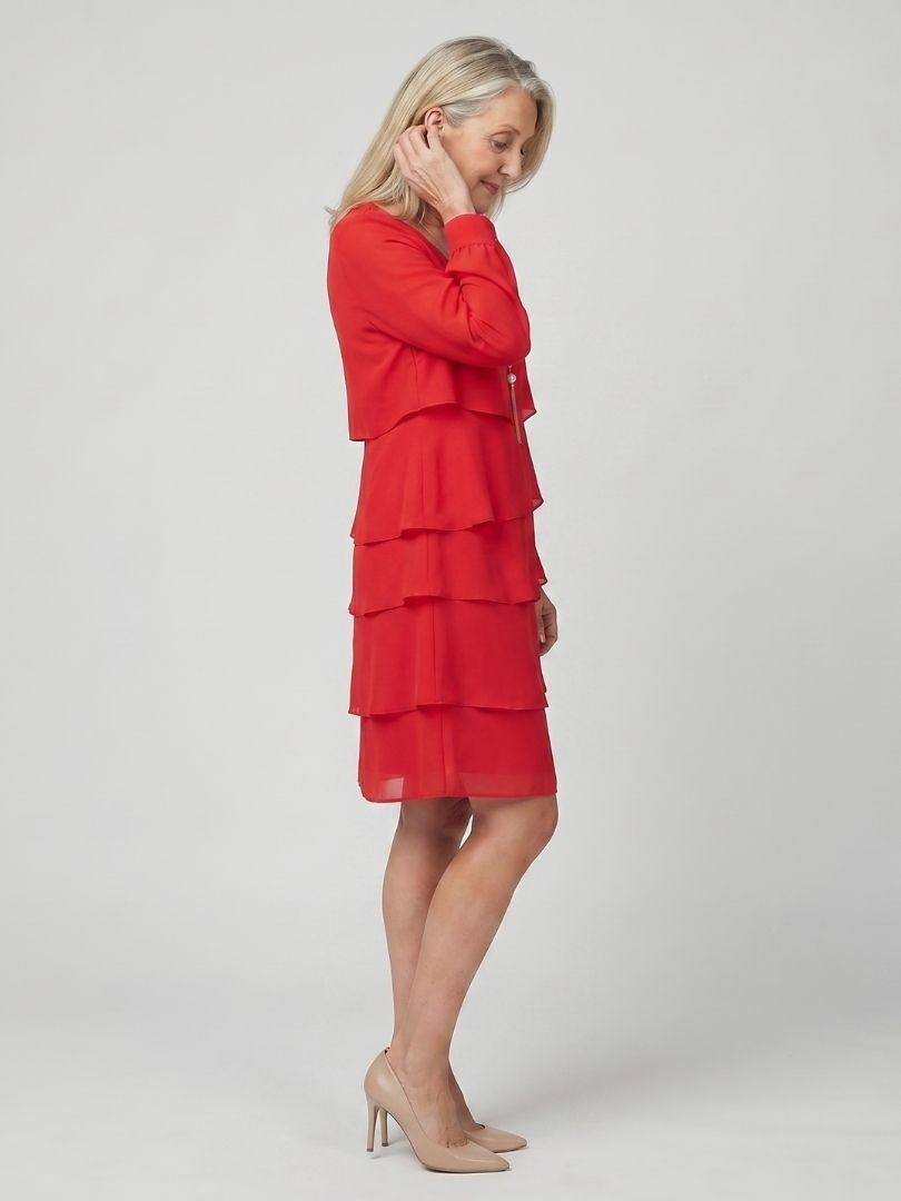 Robe à couches propre longueur genou Lila