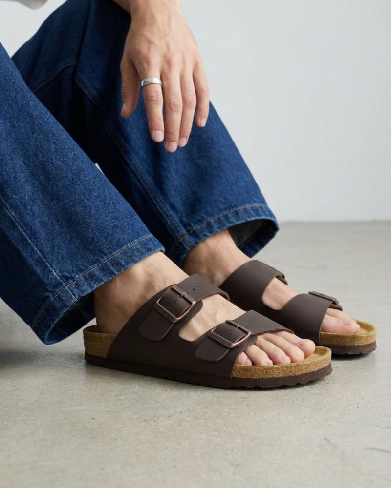 Knoah Sandales Homme Slides Confort avec Semelle Liège & Double Boucle Réglable, vue 22