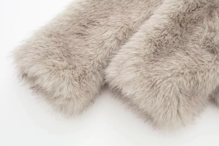 Liliana Manteau Femme Faux Fur Coat Ultra-Doux au Style Élégant pour l’Hiver, vue 10