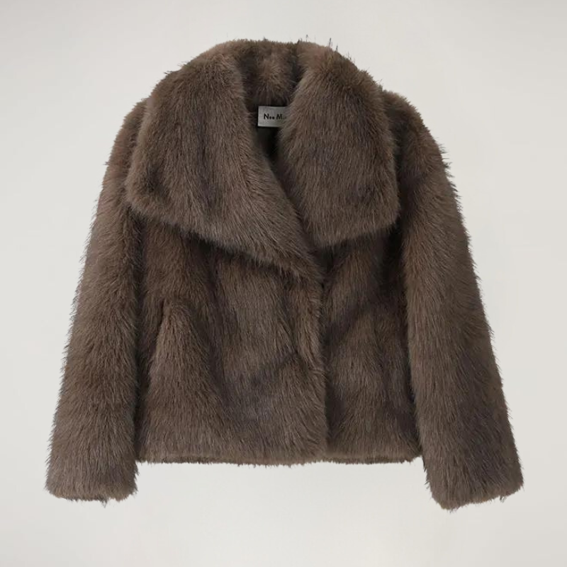 Liliana Manteau Femme Faux Fur Coat Ultra-Doux au Style Élégant pour l’Hiver, vue 9