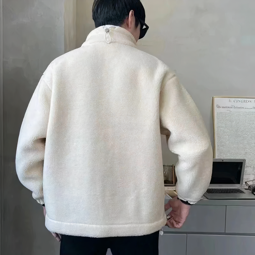 Carlo Veste Polaire Homme Polaire Douce et Chaude au Style Décontracté et Moderne, vue 2