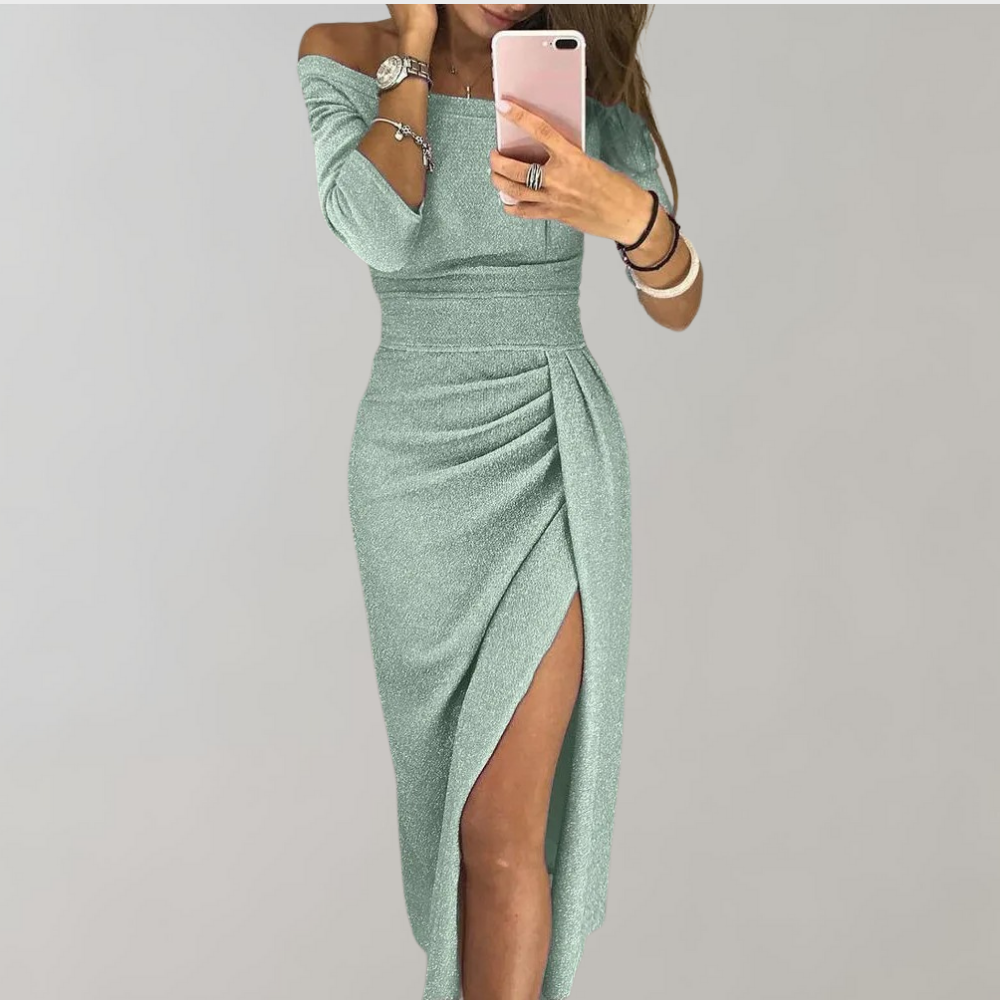 Laanama | Robe chic à fente élégante pour femmes