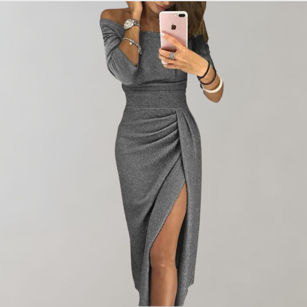 Laanama | Robe chic à fente élégante pour femmes