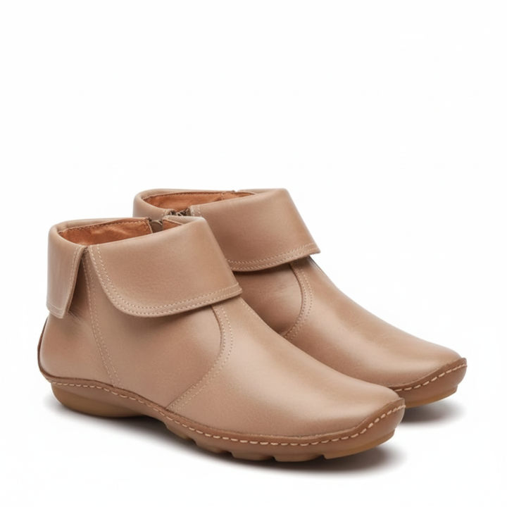 Leila Bottes Femme Bottines Imperméables en Cuir Souple avec Semelle Antidérapante, vue 5