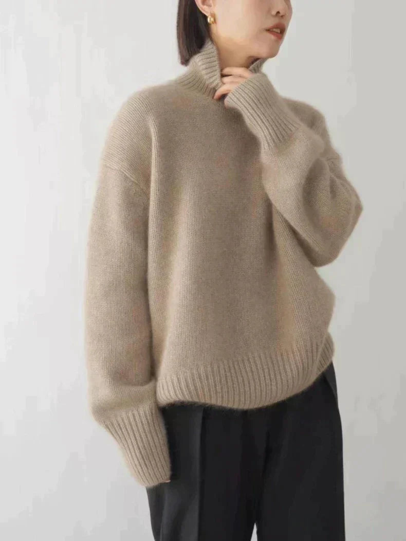 Lynn Pull Femme Col Roulé en Laine Douce & Élégant pour Look Chic d’Hiver, vue 6