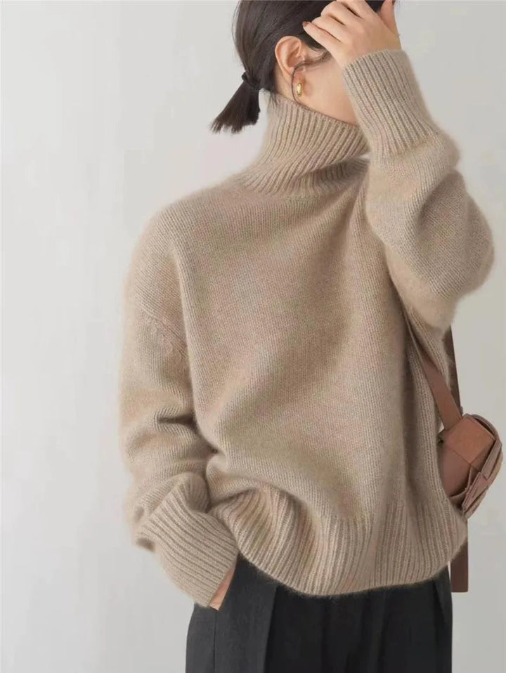 Lynn Pull Femme Col Roulé en Laine Douce & Élégant pour Look Chic d’Hiver, vue 5