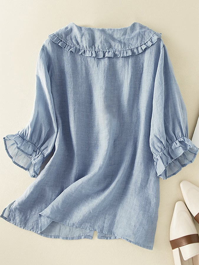 Reunaxa Fluide Longue Blouse – Lorrie