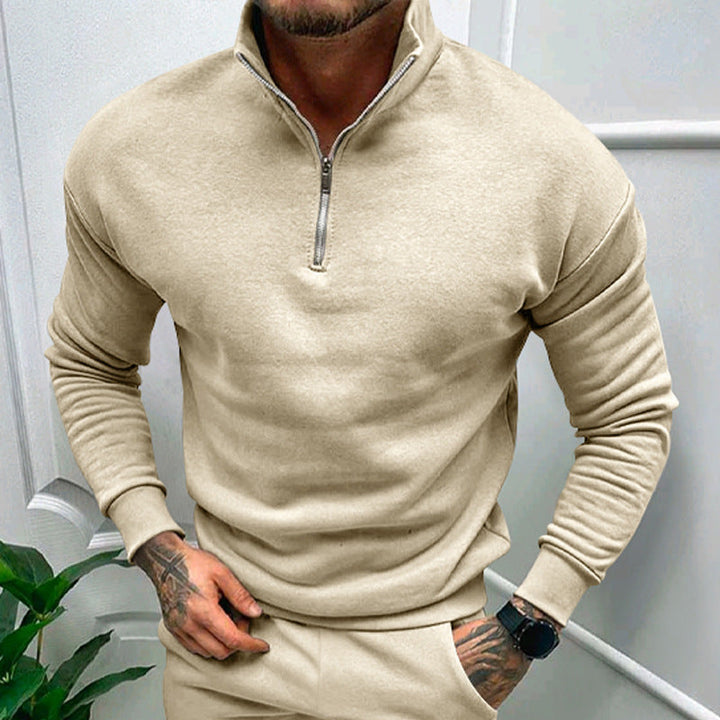 Lorence Pull Demi-Zip Homme Maille Douce Moderne avec Coupe Élégante et Confortable, vue 11