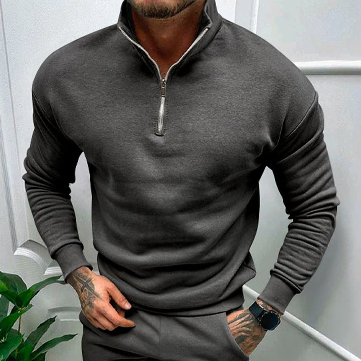 Lorence Pull Demi-Zip Homme Maille Douce Moderne avec Coupe Élégante et Confortable, vue 15