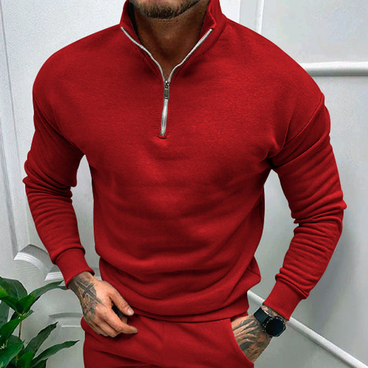 Lorence Pull Demi-Zip Homme Maille Douce Moderne avec Coupe Élégante et Confortable, vue 7