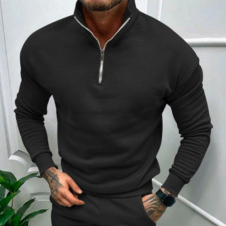 Lorence Pull Demi-Zip Homme Maille Douce Moderne avec Coupe Élégante et Confortable, vue 8