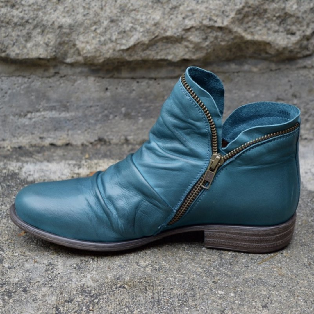 Lydia Bottines Femme Bottines en Cuir avec Fermeture Éclair & Semelle Amortissante, vue 4