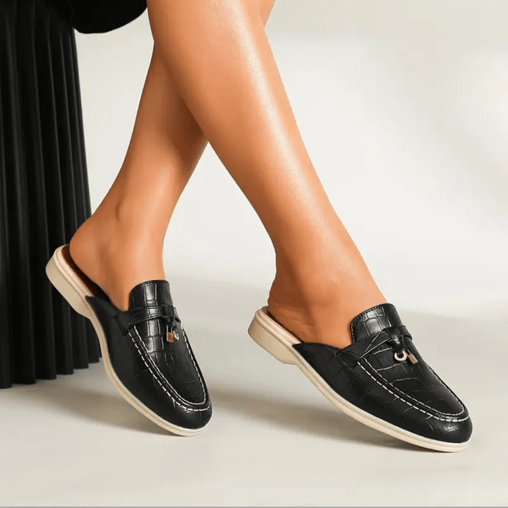 Lydia Mules Femme à Enfiler Mules Sans Talon avec Boucle Chic & Semelle Confortable, vue 6