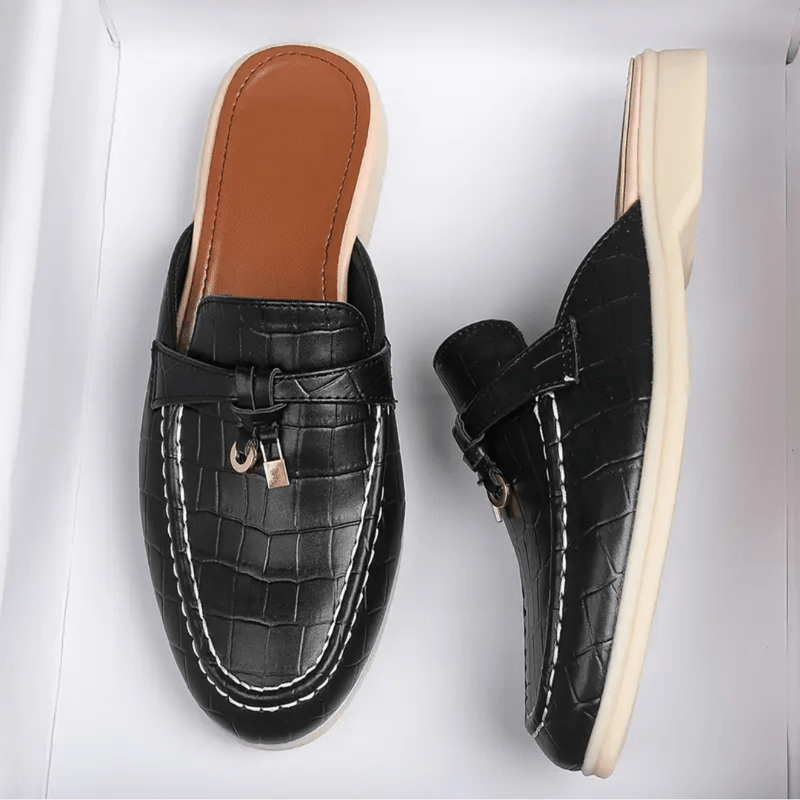 Lydia Mules Femme à Enfiler Mules Sans Talon avec Boucle Chic & Semelle Confortable, vue 8