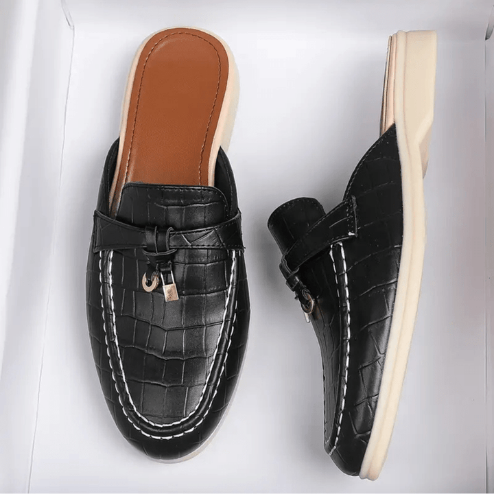 Lydia Mules Femme à Enfiler Mules Sans Talon avec Boucle Chic & Semelle Confortable, vue 8