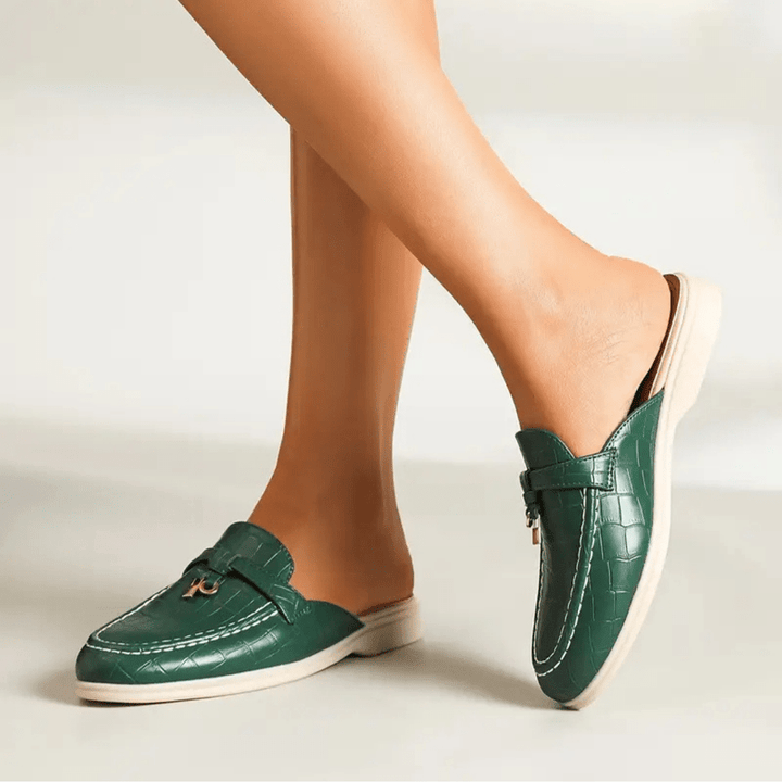 Lydia Mules Femme à Enfiler Mules Sans Talon avec Boucle Chic & Semelle Confortable, vue 4