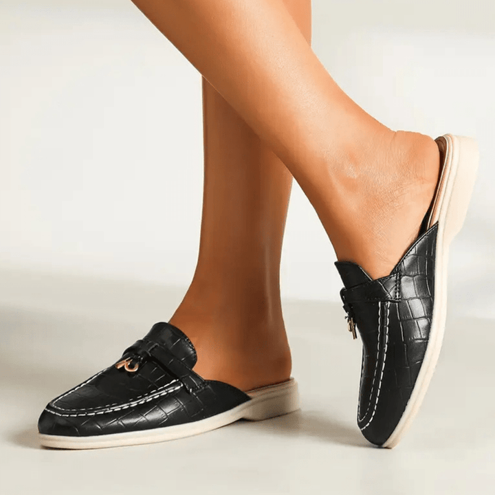 Lydia Mules Femme à Enfiler Mules Sans Talon avec Boucle Chic & Semelle Confortable, vue 7