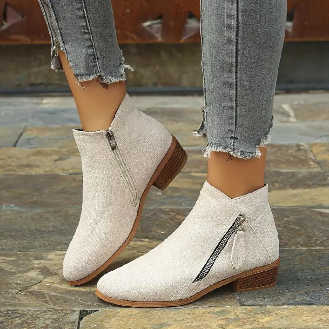 Aura Bottes Femme Bottines Artisanales Élégantes & Confortables avec Semelle Antidérapante, vue 4