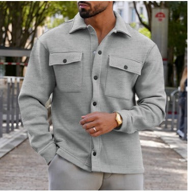 Edgar Veste Chemise Homme Surchemise Boutonnée Moderne avec Poches & Confort Durable, vue 3