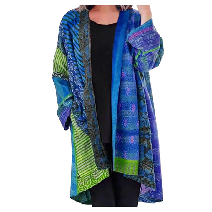 Noeh Pull Patchwork Vintage Femme Maille Douce et Respirante avec Coupe Chaude Décontractée