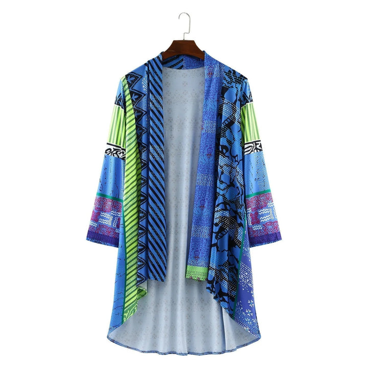 Noeh Pull Patchwork Vintage Femme Maille Douce et Respirante avec Coupe Chaude Décontractée, vue 7
