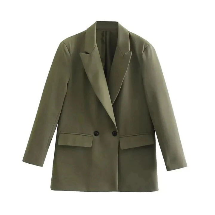 Amalia Blazer Oversize Femme Manteau Élégant à Double Boutonnage en Tissu, vue 5
