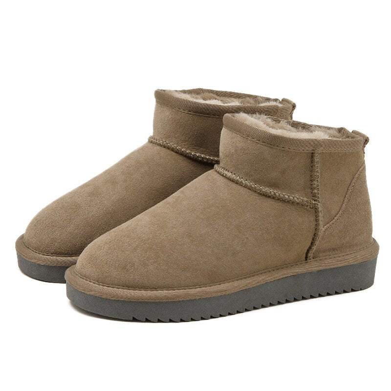 Vera Bottes Hiver Femme Bottines Chaudes Faciles à Enfiler avec Doublure Douillette, vue 6