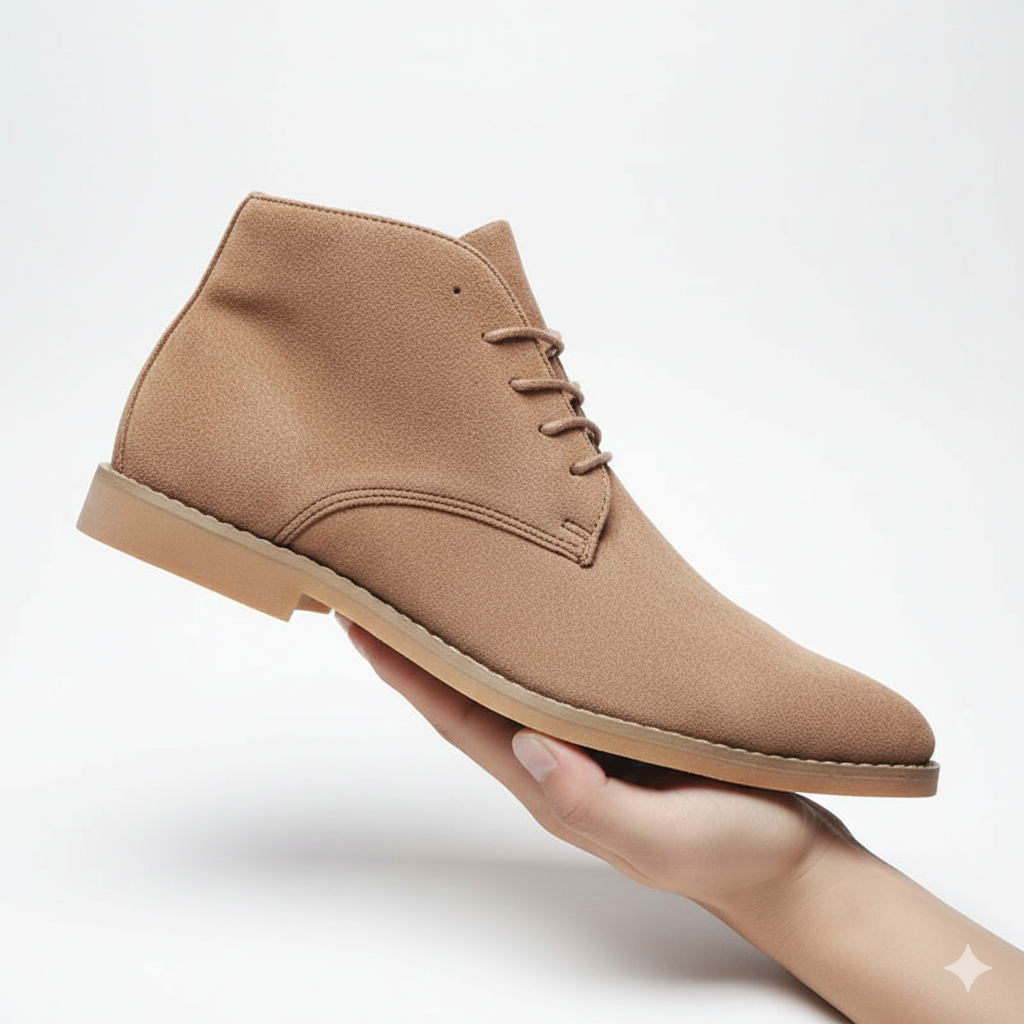 Noah Bottines Desert Homme Chaussures Suédées Confortables avec Semelle Antidérapante, vue 3