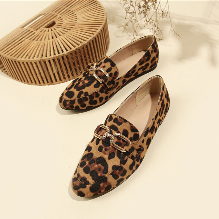 Noelle Mocassins Femme Chaussures Léopard Élégantes avec Semelle Confortable & Style Polyvalent, vue 2
