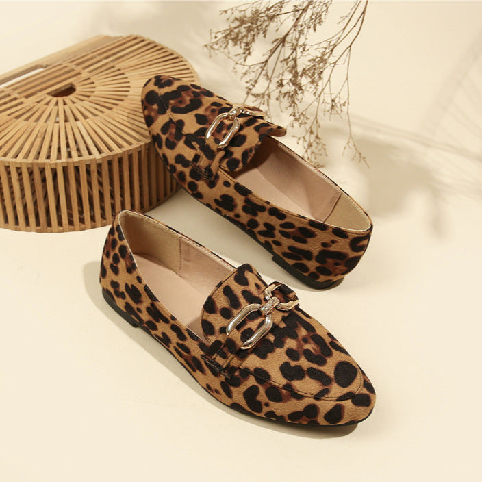 Noelle Mocassins Femme Chaussures Léopard Élégantes avec Semelle Confortable & Style Polyvalent, vue 3
