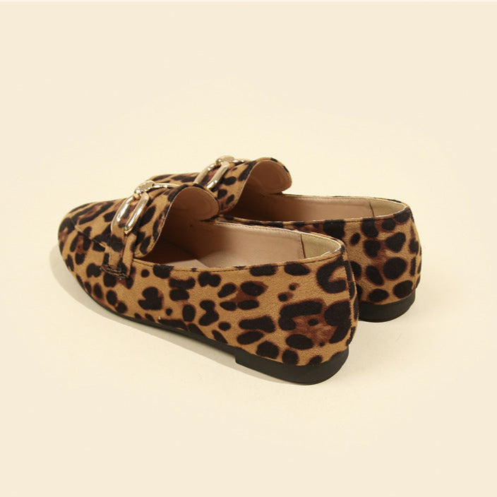 Noelle Mocassins Femme Chaussures Léopard Élégantes avec Semelle Confortable & Style Polyvalent, vue 4