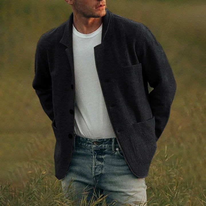 Dexter Veste Décontractée pour Homme Tissu texturé avec fermeture à boutons et poches avant, vue 6