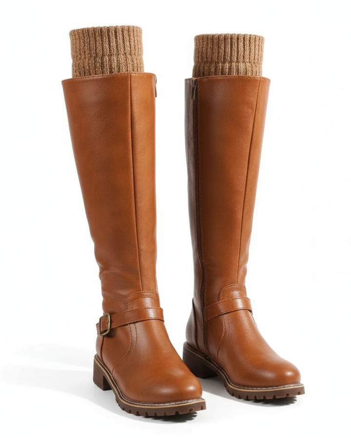 Nyla Bottes Femme en Cuir Confort Quotidien & Élégance Intemporelle, vue 2