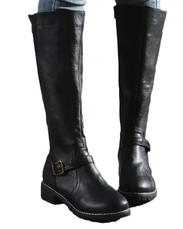 Nyla Bottes Femme en Cuir Confort Quotidien & Élégance Intemporelle, vue 3