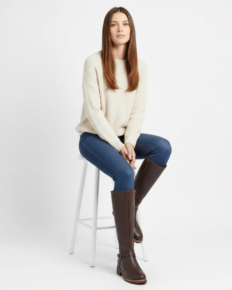 Nyla Bottes Femme en Cuir Confort Quotidien & Élégance Intemporelle, vue 5